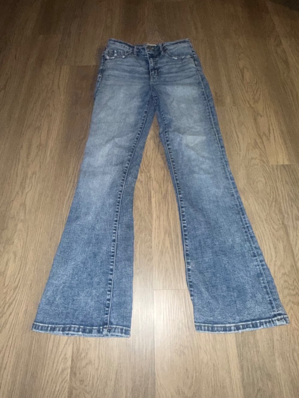 BKE Billie High Rise Bootcut Jeans Light Wash Stretch Western Size 27 Short